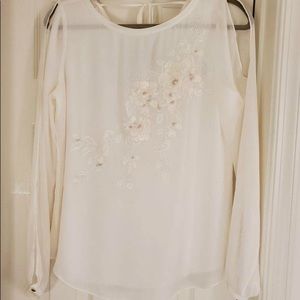 Ivory Embellished Blouse